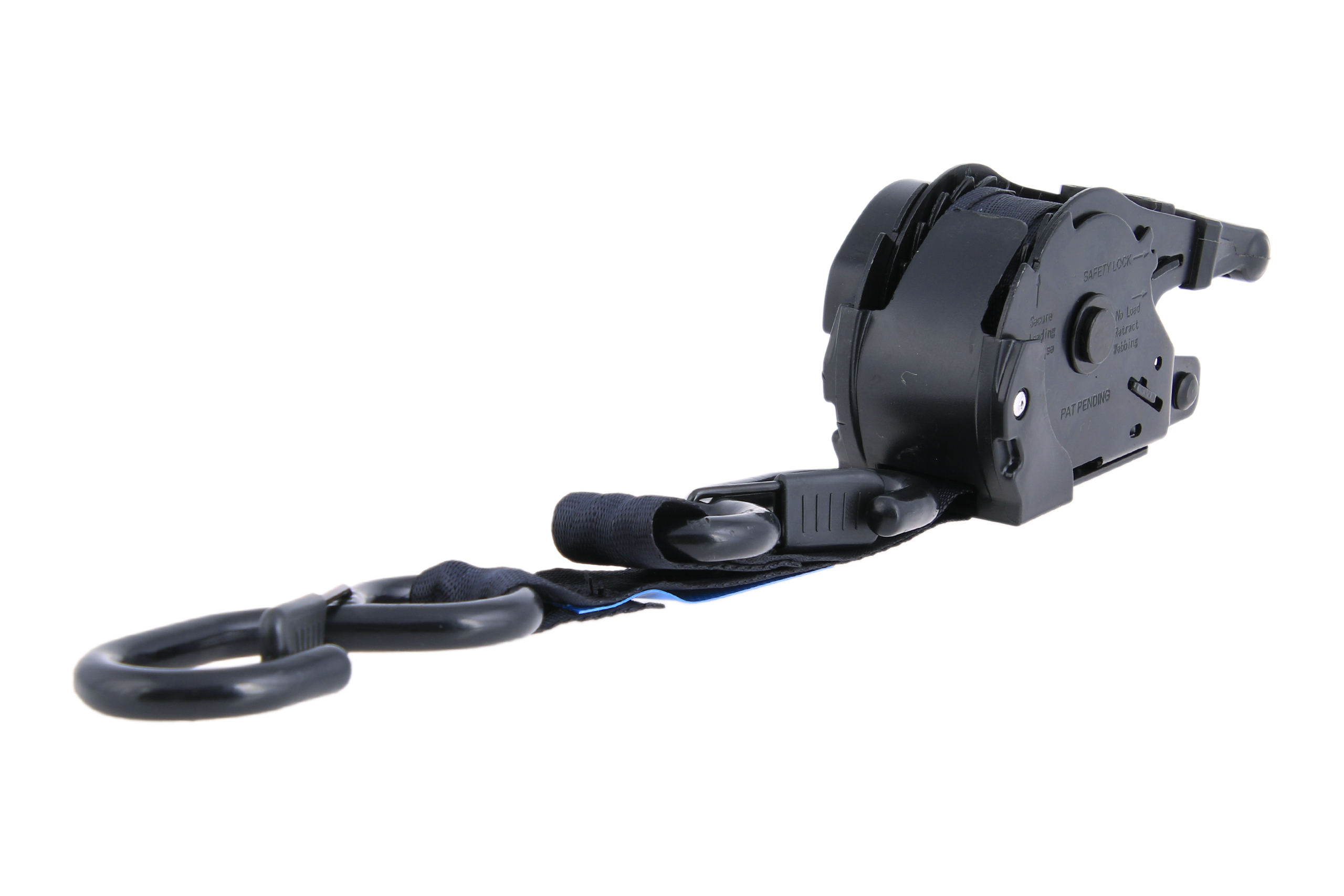 2er Set - 3,65 m Automatik-Zurrgurt, 25 mm, LC 340 daN, mit S-Haken mit Sicherung